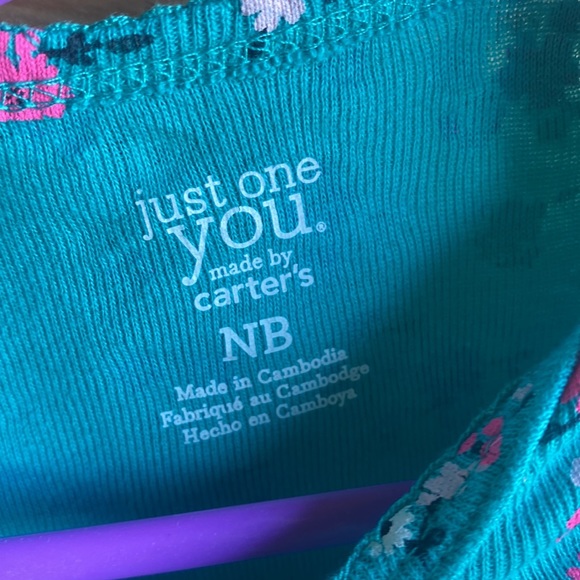 Floral Long Sleeve Onesie - Picture 3 of 4